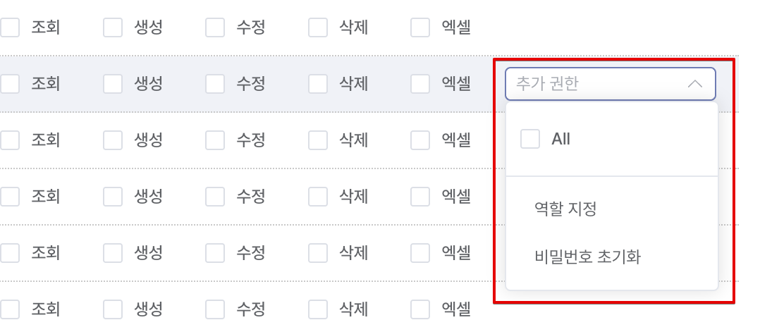새 프로젝트 템플릿 버튼
